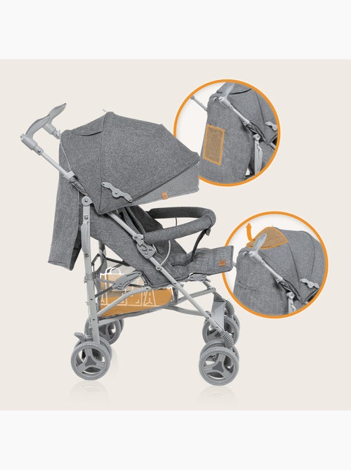 Carrinho de Bebé Bengala Compacto LIONELO Irma - 6-36 Meses - Com Mosquiteiro - Leve - Kiabi