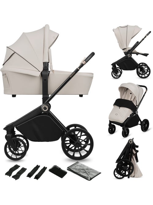 Carrinho de bebé combinado 2-em-1 LIONELO Mika Plus – Conjunto com carrinho e alcofa – Acessórios - Kiabi Carrinho de bebé combinado 2-em-1 LIONELO Mika Plus – Conjunto com carrinho e alcofa – Acessórios - Kiabi