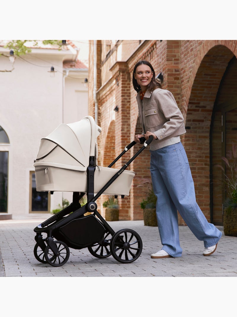 Carrinho de bebé combinado 2-em-1 LIONELO Mika Plus – Conjunto com carrinho e alcofa – Acessórios Bege - Kiabi