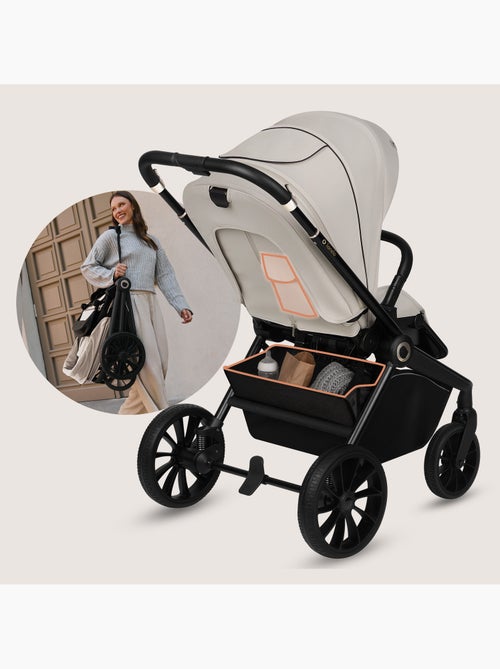 Carrinho de bebé combinado 2-em-1 LIONELO Mika Plus – Conjunto com carrinho e alcofa – Acessórios - Kiabi Carrinho de bebé combinado 2-em-1 LIONELO Mika Plus – Conjunto com carrinho e alcofa – Acessórios - Kiabi
