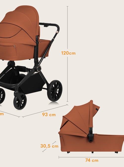 Carrinho de bebé combinado 2-em-1 LIONELO Mika Plus – Conjunto com carrinho e alcofa – Acessórios - Kiabi Carrinho de bebé combinado 2-em-1 LIONELO Mika Plus – Conjunto com carrinho e alcofa – Acessórios - Kiabi