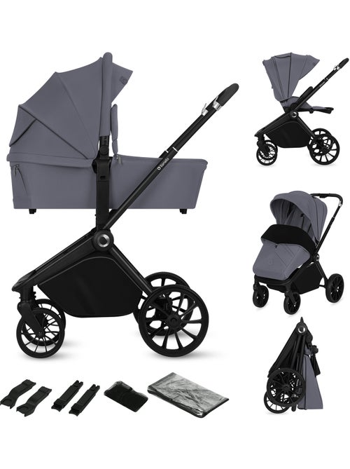 Carrinho de bebé combinado 2-em-1 LIONELO Mika Plus – Conjunto com carrinho e alcofa – Acessórios - Kiabi Carrinho de bebé combinado 2-em-1 LIONELO Mika Plus – Conjunto com carrinho e alcofa – Acessórios - Kiabi