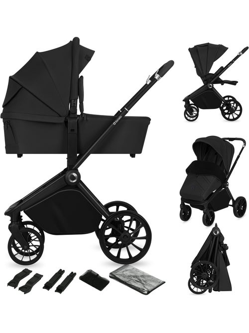 Carrinho de bebé combinado 2-em-1 LIONELO Mika Plus – Conjunto com carrinho e alcofa – Acessórios - Kiabi Carrinho de bebé combinado 2-em-1 LIONELO Mika Plus – Conjunto com carrinho e alcofa – Acessórios - Kiabi