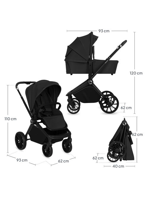 Carrinho de bebé combinado 2-em-1 LIONELO Mika Plus – Conjunto com carrinho e alcofa – Acessórios - Kiabi Carrinho de bebé combinado 2-em-1 LIONELO Mika Plus – Conjunto com carrinho e alcofa – Acessórios - Kiabi