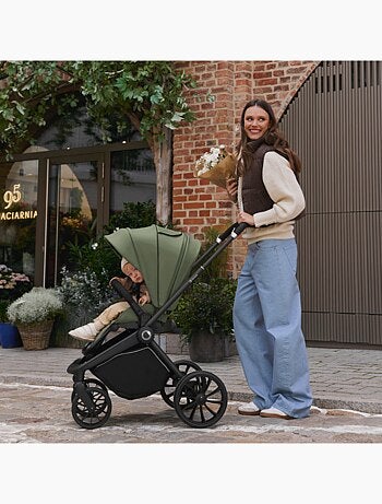 Carrinho de bebé combinado 2-em-1 LIONELO Mika Plus – Conjunto com carrinho e alcofa – Acessórios