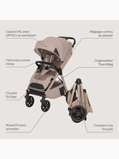 Carrinho de bebé compacto lionelo bett- leve & dobrável - leve & dobrável - até 22 kg - Kiabi Carrinho de bebé compacto lionelo bett- leve & dobrável - leve & dobrável - até 22 kg - Kiabi