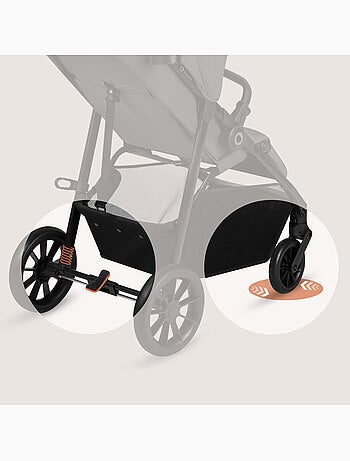 Carrinho de Bebé Compacto LIONELO Emerald - Leve - Dobragem uma Mão - Cesto Grande