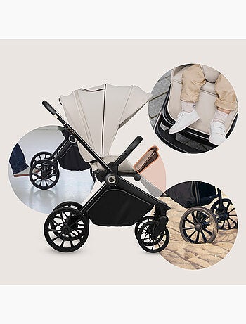 Carrinho de bebé compacto LIONELO Mika Plus – Até 22 kg – Leve e dobrável – Acessórios