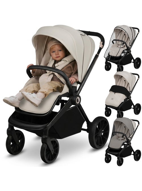 Carrinho de bebé compacto LIONELO Mika Plus – Até 22 kg – Leve e dobrável – Acessórios - Kiabi Carrinho de bebé compacto LIONELO Mika Plus – Até 22 kg – Leve e dobrável – Acessórios - Kiabi