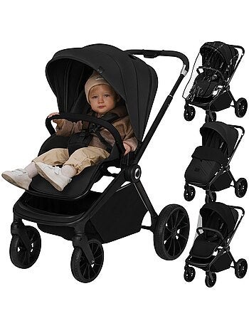 Carrinho de bebé compacto LIONELO Mika Plus – Até 22 kg – Leve e dobrável – Acessórios