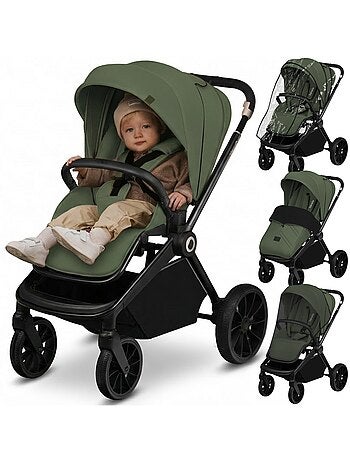 Carrinho de bebé compacto LIONELO Mika Plus – Até 22 kg – Leve e dobrável – Acessórios