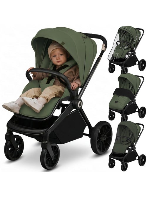 Carrinho de bebé compacto LIONELO Mika Plus – Até 22 kg – Leve e dobrável – Acessórios - Kiabi Carrinho de bebé compacto LIONELO Mika Plus – Até 22 kg – Leve e dobrável – Acessórios - Kiabi