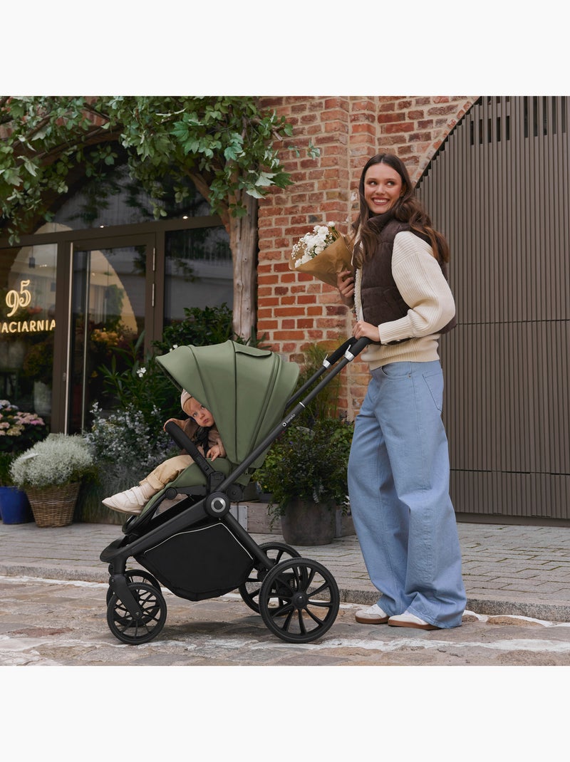 Carrinho de bebé compacto LIONELO Mika Plus – Até 22 kg – Leve e dobrável – Acessórios Verde - Kiabi