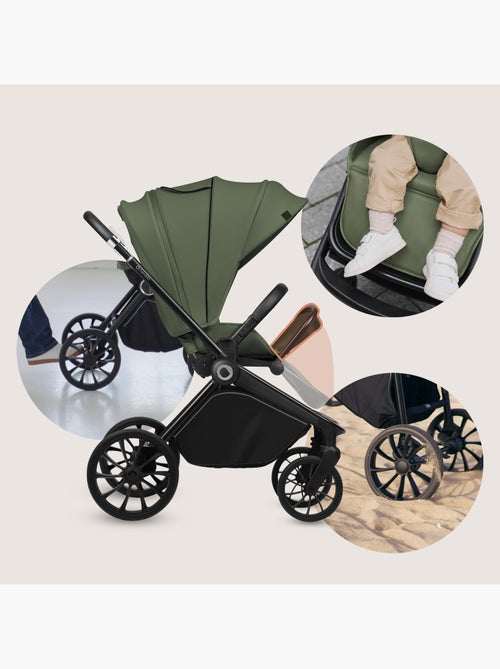 Carrinho de bebé compacto LIONELO Mika Plus – Até 22 kg – Leve e dobrável – Acessórios - Kiabi Carrinho de bebé compacto LIONELO Mika Plus – Até 22 kg – Leve e dobrável – Acessórios - Kiabi