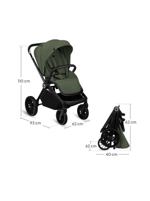 Carrinho de bebé compacto LIONELO Mika Plus – Até 22 kg – Leve e dobrável – Acessórios - Kiabi Carrinho de bebé compacto LIONELO Mika Plus – Até 22 kg – Leve e dobrável – Acessórios - Kiabi