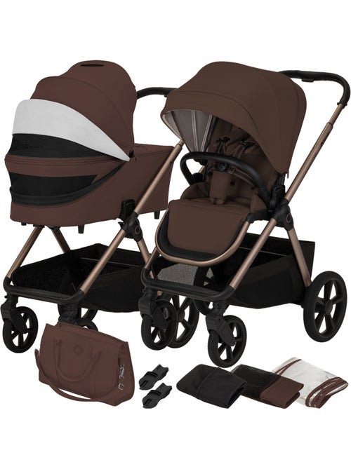 Carrinho de bebé Duo LIONELO Carmine - Até 22 kg - Conjunto com carrinho, alcofa e acessórios - Kiabi Carrinho de bebé Duo LIONELO Carmine - Até 22 kg - Conjunto com carrinho, alcofa e acessórios - Kiabi