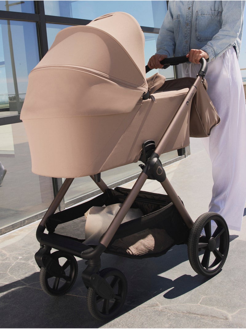 Carrinho de bebé Duo LIONELO Carmine - Até 22 kg - Conjunto com carrinho, alcofa e acessórios Cinza - Kiabi