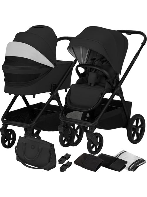 Carrinho de bebé Duo LIONELO Carmine - Até 22 kg - Conjunto com carrinho, alcofa e acessórios - Kiabi Carrinho de bebé Duo LIONELO Carmine - Até 22 kg - Conjunto com carrinho, alcofa e acessórios - Kiabi