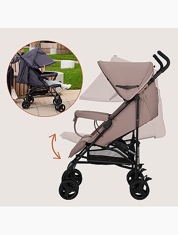 Carrinho de Bebé Ligeiro LIONELO Elia - Compacto - Dobrável - Mosquiteiro - 6-36 Meses