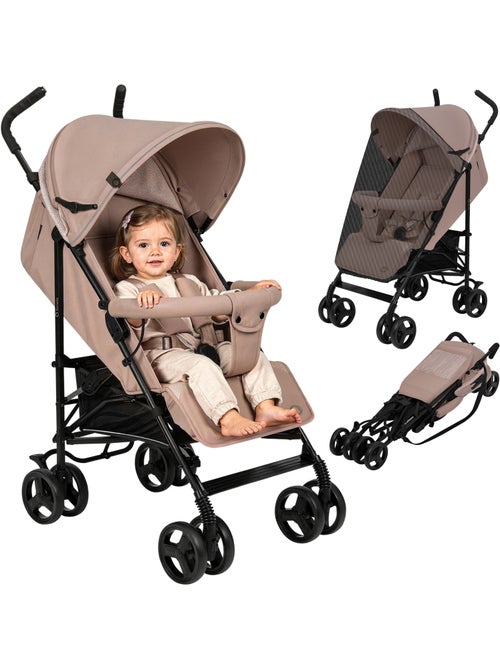 Carrinho de Bebé Ligeiro LIONELO Elia - Compacto - Dobrável - Mosquiteiro - 6-36 Meses - Kiabi