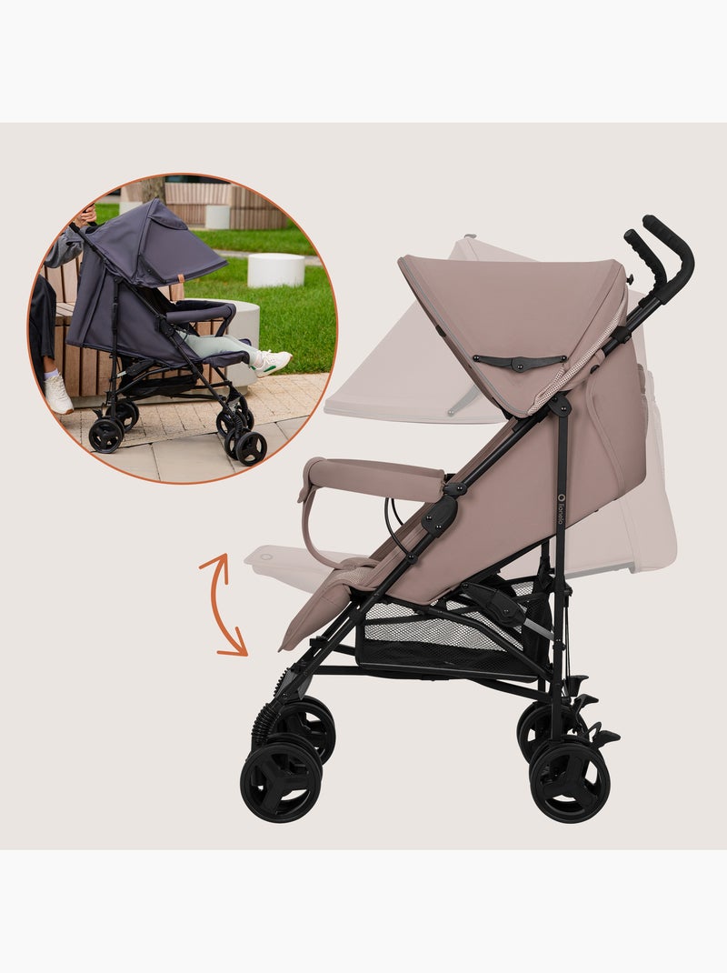 Carrinho de Bebé Ligeiro LIONELO Elia - Compacto - Dobrável - Mosquiteiro - 6-36 Meses Bege - Kiabi