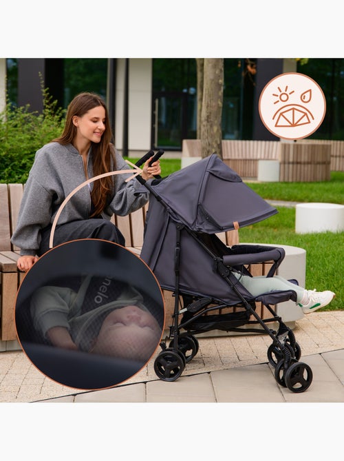 Carrinho de Bebé Ligeiro LIONELO Elia - Compacto - Dobrável - Mosquiteiro - 6-36 Meses - Kiabi