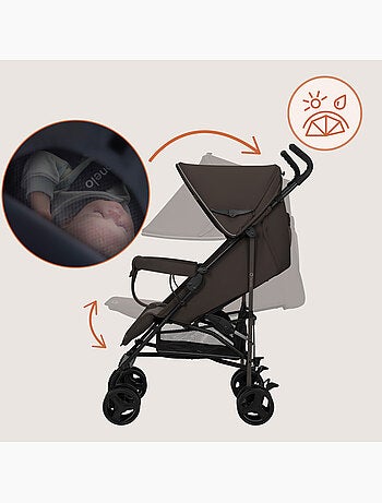 Carrinho de Bebé Ligeiro LIONELO Elia - Compacto - Dobrável - Mosquiteiro - 6-36 Meses