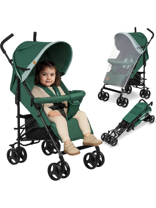 Carrinho de Bebé Ligeiro LIONELO Elia - Compacto - Dobrável - Mosquiteiro - 6-36 Meses - Kiabi