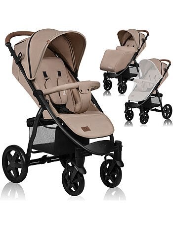Carrinho de Bebé Todo-O-Terreno LIONELO Annet Plus - Rodas Grandes - Acessórios