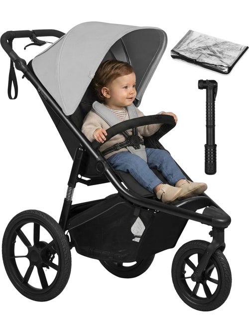 Carrinho de Bebé Todo-o-Terreno LIONELO Azura - Desportivo - Até 22 kg - Travão Duplo - Kiabi Carrinho de Bebé Todo-o-Terreno LIONELO Azura - Desportivo - Até 22 kg - Travão Duplo - Kiabi