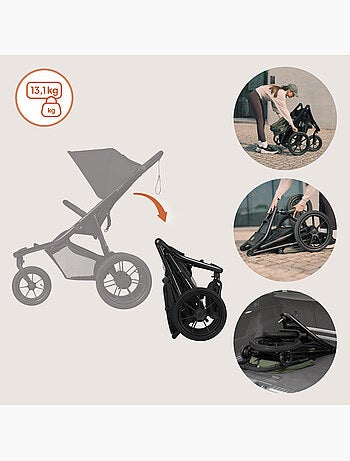 Carrinho de Bebé Todo-o-Terreno LIONELO Azura - Desportivo - Até 22 kg - Travão Duplo