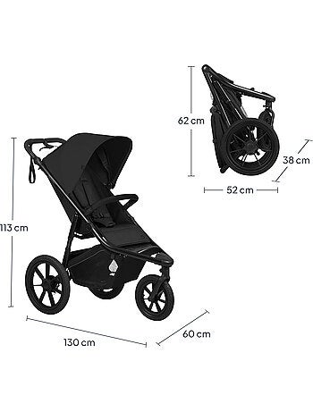 Carrinho de Bebé Todo-o-Terreno LIONELO Azura - Desportivo - Até 22 kg - Travão Duplo