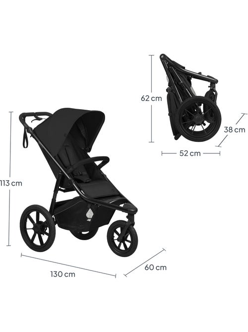 Carrinho de Bebé Todo-o-Terreno LIONELO Azura - Desportivo - Até 22 kg - Travão Duplo - Kiabi Carrinho de Bebé Todo-o-Terreno LIONELO Azura - Desportivo - Até 22 kg - Travão Duplo - Kiabi