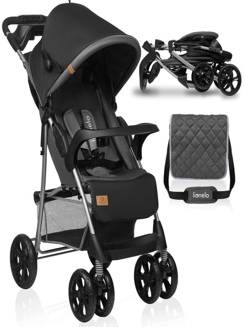 Carrinho de bebé todo-o-terreno LIONELO Emma – 6–36 meses – Saco incluído – Dobragem rápida - Kiabi Carrinho de bebé todo-o-terreno LIONELO Emma – 6–36 meses – Saco incluído – Dobragem rápida - Kiabi