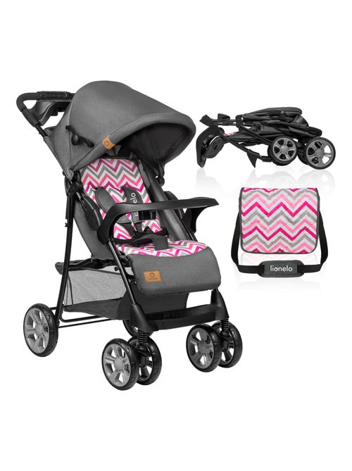 Carrinho de bebé todo-o-terreno LIONELO Emma – 6–36 meses – Saco incluído – Dobragem rápida - Kiabi Carrinho de bebé todo-o-terreno LIONELO Emma – 6–36 meses – Saco incluído – Dobragem rápida - Kiabi