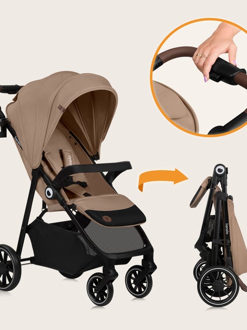 Carrinho de bebé todo-o-terreno LIONELO Emma One – Dobragem rápida – Rodas grandes – 6–48 meses - Kiabi Carrinho de bebé todo-o-terreno LIONELO Emma One – Dobragem rápida – Rodas grandes – 6–48 meses - Kiabi