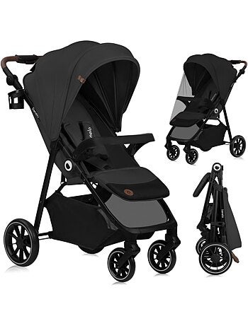 Carrinho de bebé todo-o-terreno LIONELO Emma One – Dobragem rápida – Rodas grandes – 6–48 meses