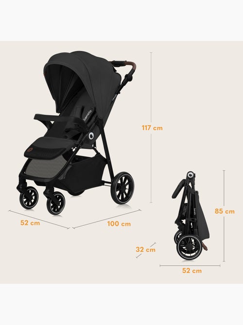 Carrinho de bebé todo-o-terreno LIONELO Emma One – Dobragem rápida – Rodas grandes – 6–48 meses - Kiabi Carrinho de bebé todo-o-terreno LIONELO Emma One – Dobragem rápida – Rodas grandes – 6–48 meses - Kiabi