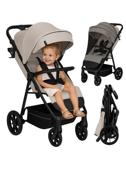 Carrinho de Bebé Todo-o-Terreno LIONELO Iva - Material Premium - Até 22 kg - Grande Espaço - Kiabi Carrinho de Bebé Todo-o-Terreno LIONELO Iva - Material Premium - Até 22 kg - Grande Espaço - Kiabi