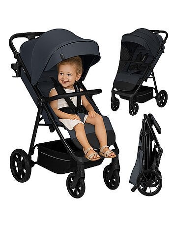Carrinho de Bebé Todo-o-Terreno LIONELO Iva - Material Premium - Até 22 kg - Grande Espaço
