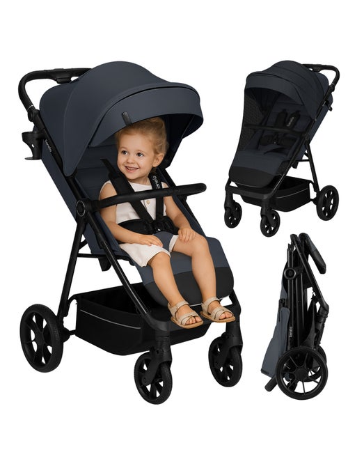 Carrinho de Bebé Todo-o-Terreno LIONELO Iva - Material Premium - Até 22 kg - Grande Espaço - Kiabi Carrinho de Bebé Todo-o-Terreno LIONELO Iva - Material Premium - Até 22 kg - Grande Espaço - Kiabi