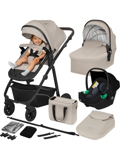 Carrinho de bebé Trio LIONELO Bianka – Até 22 kg – Conjunto com carrinho, alcofa, cadeira auto - Kiabi Carrinho de bebé Trio LIONELO Bianka – Até 22 kg – Conjunto com carrinho, alcofa, cadeira auto - Kiabi