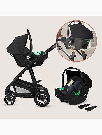 Carrinho de bebé Trio LIONELO Bianka – Até 22 kg – Conjunto com carrinho, alcofa, cadeira auto