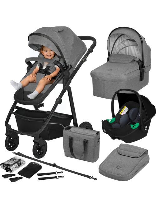 Carrinho de bebé Trio LIONELO Bianka – Até 22 kg – Conjunto com carrinho, alcofa, cadeira auto - Kiabi Carrinho de bebé Trio LIONELO Bianka – Até 22 kg – Conjunto com carrinho, alcofa, cadeira auto - Kiabi