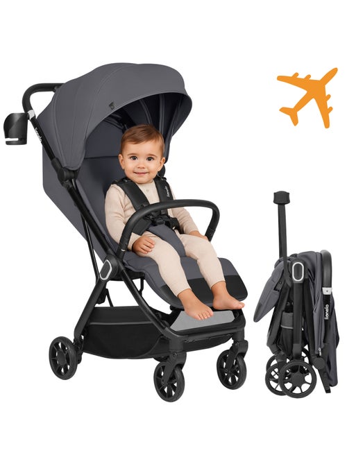 Carrinho de bebé ultracompacto LIONELO Bess - Compatível com avião - Leve - Dobragem rápida - Kiabi Carrinho de bebé ultracompacto LIONELO Bess - Compatível com avião - Leve - Dobragem rápida - Kiabi