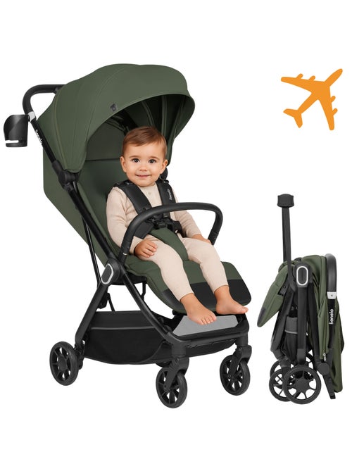 Carrinho de bebé ultracompacto LIONELO Bess - Compatível com avião - Leve - Dobragem rápida - Kiabi Carrinho de bebé ultracompacto LIONELO Bess - Compatível com avião - Leve - Dobragem rápida - Kiabi