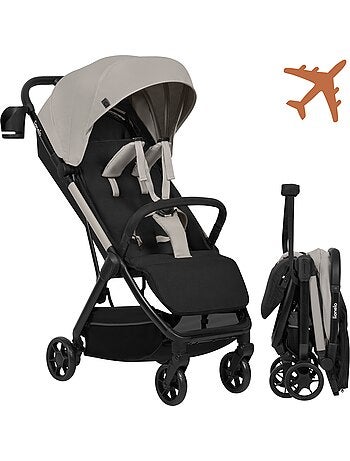 Carrinho de bebé ultracompacto LIONELO Julie Air – Compatível com avião – Leve – Dobragem rápida