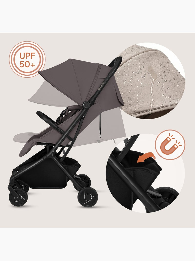 Carrinho de Bebé Ultracompacto LIONELO Sia - Ultraleve 5.9 kg - Apto Avião Toupe - Kiabi