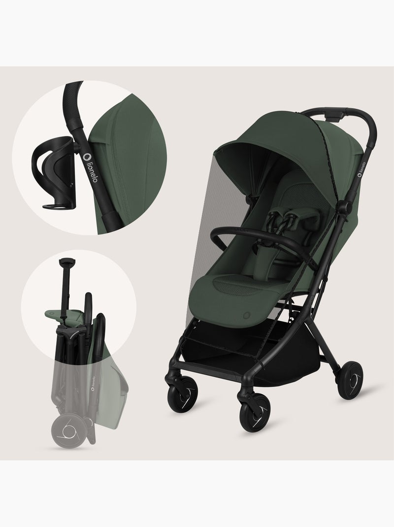 Carrinho de Bebé Ultracompacto LIONELO Sia - Ultraleve 5.9 kg - Apto Avião Verde - Kiabi