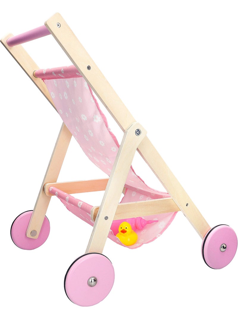 Carrinho de bonecas 36 cm madeira WOOMAX N/D - Kiabi
